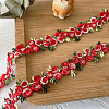 Flower Polyester Jacquard Ribbon FABR-PW0001-248B-4