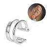 925 Sterling Silver Cuff Earrings JE1063B-1