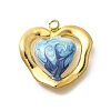 Brass Enamel Pendants STAS-Q347-15G-02-1-1