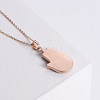 Vintage Gothic Stainless Steel Hamsa Hand Pendant Necklaces EA4293-6