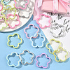 40Pcs UV Plating Acrylic Beads Frame MACR-SP0001-91-5
