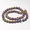 Electroplate Non-magnetic Synthetic Hematite Beads Strands G-F300-03B-F02-2