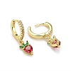 Rack Plating Brass Micro Pave Cubic Zirconia Huggie Hoop Earrings LS-EJEW-F278-11G-3