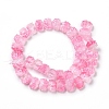 Transparent Glass Beads Strands GLAA-F114-01E-2