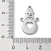 Christmas Theme Anti-Tarnish 304 Stainless Steel Pendants LS-STAS-R003-04P-01-3