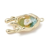Brass Enamel Pendants KK-M308-04G-01-2