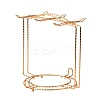 Iron Tea Cups Display Stands DJEW-WH0038-45G-2