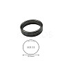 Synthetic Hematite Plain Band Rings BK4832-27-1