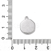 304 Stainless Steel Pendants STAS-K291-12P-03-3