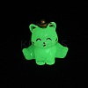 Luminous Resin Lucky Cat Display Decorations DJEW-P020-01D-1
