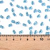 Baking Paint Transparent Glass Seed Beads SEED-N006-05L-4