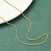 1.2MM Brass Curb Chain Necklaces for Women NJEW-K271-03G-3
