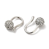 Rack Plating Brass Micro Pave Cubic Zirconia Dangle Earring EJEW-C086-15P-2