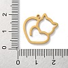 304 Stainless Steel Pendants STAS-S149-01G-3