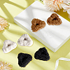 12Pcs 3 Colors Cat Ear Shape Plush Claw Hair Clips PHAR-GO0001-09-4