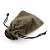 Burlap Packing Pouches Drawstring Bags ABAG-Q050-13x18-05-3