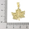 Brass Micro Pave Cubic Zirconia Pendants KK-M300-27G-03-3