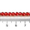Electroplate Glass Beads Strands EGLA-A040-01A-4