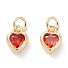 Brass inlaid Cubic Zirconia Pendants ZIRC-A019-13G-A-1