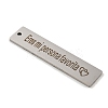Non-Tarnish 201 Stainless Steel Big Pendants STAS-L079-027H-P-2