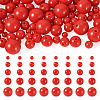 100Pcs 5 Styles Opaque Acrylic Beads MACR-TADJ0001-12A-2