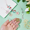 4Pcs Alloy & Acrylic Mobile Straps HJEW-DC00081-3