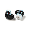 Handmade Lampwork Bumpy Beads Strands LAMP-U001-01D-1-3