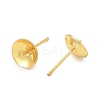 Brass Stud Earring Findings KK-A300-29C-G-2