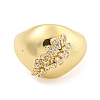Clear Cubic Zirconia Open Cuff Ring RJEW-L121-013G-2