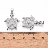 Brass Micro Pave Cubic Zirconia Pendants KK-N257-04P-3
