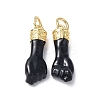 Eco-Friendly Rack Plating Brass Enamel Pendants KK-F845-36G-02-1