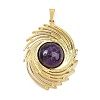 Natural & Synthetic Mixed Gemstone Pendants STAS-B109-01G-2