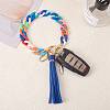 Chain Link Wristlet Keychain HJEW-SW00014-05-4