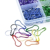 360Pcs 12 Colors Spray Painted Iron Calabash Pins IFIN-YW0001-65-2