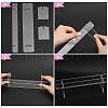 Transparent 1-Tier Acrylic Action Figure Display Risers ODIS-WH0026-21A-4