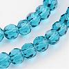 Transparent Glass Bead Strands GLAA-G013-8mm-51-3