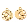 PVD Vacuum Plating 304 Stainless Steel Pendant Cabochon Settings STAS-F287-60G-2