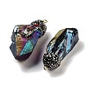 Electroplated Raw Rough Natural Quartz Crystal Big Pendants G-B077-04A-07-2
