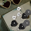 Heart Double-Sided Engraved Stainless Steel Commemorative Decision Maker Coin Set AJEW-GL0002-01L-4