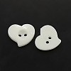 Acrylic Heart Buttons BUTT-E086-D-01-2