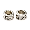 Rack Plating Tibetan Style Alloy Spacer Beads TIBE-WH0007-01AS-1