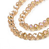 Electroplate Glass Beads Strands EGLA-A034-T10mm-B23-3