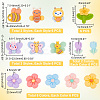 84Pcs 14 Styles Spring Theme Opaque Resin Cabochons CRES-PH0001-13-2