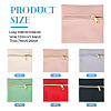 6Pcs 6 Colors Imitation Leather Jewelry Storage Zipper Bags ABAG-TA0001-66B-3