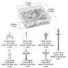 42Pcs 7 Style Gothic Themed Tibetan Style Alloy Pendants Sets TIBEP-FS0001-10-5