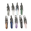 Natural & Synthetic Mixed Gemstone Pendants G-H332-10AS-1