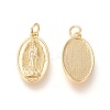 Brass Lady of Guadalupe Pendants KK-L006-022G-2