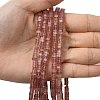 Natural Strawberry Quartz Beads Strands G-A280-C12-01-1