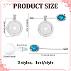 3Pcs 304 Stainless Steel Lapel Pin JEWB-PH01280-2