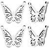 4Pcs 304 Stainless Steel Charms STAS-BBC0006-50P-1